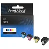Image de PrintAbout - Inktcartridge / Alternatief voor de HP C8721EE (nr 363) / 4 Kleuren