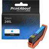 Image de PrintAbout Huismerk Epson 24XL (C13T24324012) Inktcartridge Cyaan Hoge capaciteit