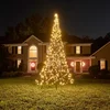 Image de Fairybell LED Kerstboom voor buiten inclusief mast - 4 meter - 640 LEDs - Warm wit