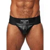 Image de Mister b leather premium jockstrap black Large