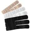 Image de Bye Bra bh-verlengers met 3 haakjes voor dames, verstelbare bh-bandverlenger, comfortabele bh-haakverlenger set in beige, zwart en wit.