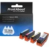 Image de PrintAbout - Inktcartridge / Alternatief voor de Epson T2621 / 4 Kleuren