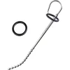 Image de Black Label - Long Beaded - Urethral Stretcher met Siliconen Ringen