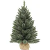 Image de Triumph Tree Forest Frosted Kunstkerstboom in Jute - H60 x Ø46 cm - Blauw