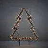 Image de Luca Lighting Garden d'Light Kerstboom Tuinsteker met Warm Witte LED Verlichting - L53 x H75 cm - Zwart