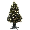 Image de Luca Lighting Fiber optic kunstkerstboom - Sterren lampjes - 90 cm