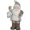 Image de House of Seasons Kerstman met Lantaarn Kerstbeeld - L23 x B16 x H45 cm - Grijs