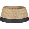 Image de House of Seasons Kerstboomrok - H26 x Ø58 cm - Zeegras - Zwart