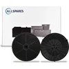 Image de AllSpares Koolstoffilter (2st.) voor afzuigkappen geschikt voor o.a. AEG-Electrolux Type 57 / Elica CFC038668 / Whirlpool 484000008824 / Ikea AMC072 en Bosch Siemens 00665713/665713 (Ø173mm)