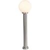 Image de QAZQA sfera - Moderne Staande Buitenlamp | Staande Lamp voor buiten - 1 lichts - H 1000 mm - Staal - Buitenverlichting