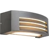 Image de QAZQA hurricane - Moderne Wandlamp Up Down voor buiten - 1 lichts - D 128 mm - Donkergrijs - Buitenverlichting