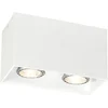 Image de QAZQA qubo - Moderne Plafondspot | Spotje | Opbouwspot - 2 lichts - L 165 mm - Wit - Woonkamer | Slaapkamer | Keuken