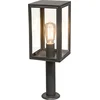 Image de QAZQA sutton - Landelijke Staande Buitenlamp | Staande Lamp voor buiten - 1 lichts - H 500 mm - Donkergrijs - Buitenverlichting