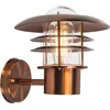 Image de QAZQA prato - Moderne Wandlamp voor buiten - 1 lichts - D 265 mm - Koper - Buitenverlichting