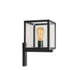 Image de QAZQA rotterdam - Moderne Wandlamp voor buiten - 1 lichts - D 260 mm - Zwart - Buitenverlichting