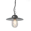 Image de QAZQA Munich - Hanglamp - 1 lichts - 260 mm - grijs