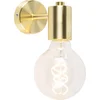 Image de QAZQA Facil - Wandlamp - 1 lichts - goud/messing