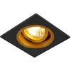 Image de QAZQA chuck - Moderne Inbouwspot - 1 lichts - L 93 mm - Zwart Goud - Woonkamer | Slaapkamer | Keuken