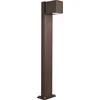 Image de QAZQA baleno - Moderne Staande Buitenlamp | Staande Lamp voor buiten - 1 lichts - H 650 mm - Roestbruin - Buitenverlichting
