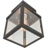 Image de QAZQA rotterdam - Moderne Plafondlamp voor buiten - 1 lichts - L 160 mm - Zwart - Buitenverlichting