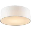 Image de QAZQA drum led - Moderne LED Plafondlamp - 1 lichts - Ø 300 mm - Wit - Woonkamer | Slaapkamer | Keuken
