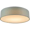 Image de QAZQA drum led - Moderne LED Plafondlamp - 1 lichts - Ø 400 mm - Groen - Woonkamer | Slaapkamer | Keuken