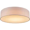 Image de QAZQA drum led - Moderne LED Plafondlamp - 1 lichts - Ø 400 mm - Roze - Woonkamer | Slaapkamer | Keuken