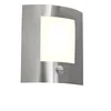 Image de QAZQA emmerald - Moderne Wandlamp met Bewegingsmelder | Bewegingssensor | sensor voor buiten - 1 lichts - D 105 mm - Staal - Buitenverlichting