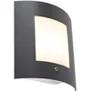 Image de QAZQA emmerald - Moderne Wandlamp voor buiten - 1 lichts - D 90 mm - Donkergrijs - Buitenverlichting