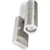 Image de QAZQA duo - Moderne Buitenlamp Up Down voor buiten - 2 lichts - D 110 mm - Staal - Buitenverlichting