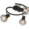 Image de QAZQA Mosh SL Plafond spot - 3 lichts - Ø 430 mm - Zwart