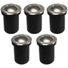 Image de QAZQA Delux Grondspot - 5 stuks - Ø 130 mm - GU10 - IP65 - Staal