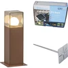 Image de QAZQA denmark - Industriele Staande Buitenlamp | Staande Lamp voor buiten - 1 lichts - H 300 mm - Roestbruin - Industrieel - Buitenverlichting