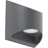 Image de QAZQA mal - Moderne LED Wandlamp voor buiten - 2 lichts - D 70 mm - Donkergrijs - Buitenverlichting