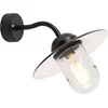 Image de QAZQA munich - Industriele Wandlamp voor buiten - 1 lichts - D 360 mm - Zwart - Industrieel - Buitenverlichting