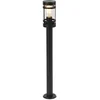 Image de QAZQA gleam - Moderne Staande Buitenlamp | Staande Lamp voor buiten - 1 lichts - H 800 mm - Zwart - Buitenverlichting