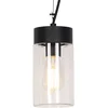 Image de QAZQA jarra - Moderne Hanglamp voor buiten - 1 lichts - Ø 11.8 cm - Zwart - Buitenverlichting