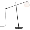 Image de QAZQA robbert - Design Vloerlamp | Staande Lamp met zwenkarm - 1 lichts - H 220 cm - Wit - Buitenverlichting