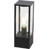 Image de QAZQA charlois - Design Staande Buitenlamp | Staande Lamp voor buiten - 1 lichts - H 40 cm - Zwart - Buitenverlichting