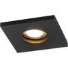 Image de QAZQA doku - Moderne Inbouwspot voor badkamer - 1 lichts - L 85 mm - Zwart -