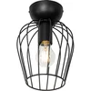 Image de QAZQA palica - Moderne Plafondlamp - 1 lichts - Ø 18.5 cm - Zwart - Woonkamer | Slaapkamer | Keuken