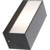 Image de QAZQA houks - Moderne Wandlamp voor buiten - 1 lichts - D 10.1 cm - Zwart - Buitenverlichting