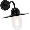 Image de QAZQA kansas - Moderne Wandlamp voor buiten - 1 lichts - Ø 29.4 cm - Zwart - Buitenverlichting
