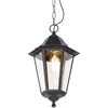 Image de QAZQA havana - Klassieke Hanglamp voor buiten - 1 lichts - L 20 cm - Zwart - Buitenverlichting