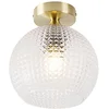 Image de QAZQA sphere - Art Deco Plafondlamp - 1 lichts - Ø 200 mm - Goud/messing - Woonkamer | Slaapkamer | Keuken