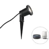 Image de QAZQA basic - Moderne Dimbare LED Smart Priklamp | Prikspot incl. wifi met Dimmer - 1 lichts - Ø 9.7 cm - Zwart - Buitenverlichting