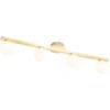 Image de QAZQA cederic - Moderne Plafondlamp - 4 lichts - L 680 mm - Goud/messing - Buitenverlichting