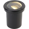 Image de QAZQA delux - Moderne Grondspot - 1 lichts - Ø 13 cm - Zwart - Buitenverlichting