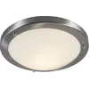 Image de QAZQA yuma - Moderne LED Smart Plafondlamp incl. wifi voor buiten - 1 lichts - Ø 310 mm - Staal - Buitenverlichting
