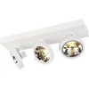 Image de QAZQA go - Moderne Plafondspot | Spotje | Opbouwspot - 3 lichts - L 45.4 cm - Wit - Woonkamer | Slaapkamer | Keuken